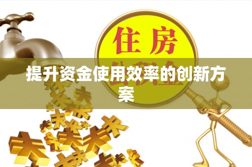 天祝提升资金使用效率的创新方案