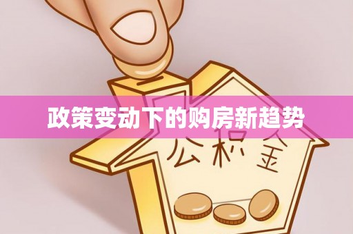 天祝政策变动下的购房新趋势